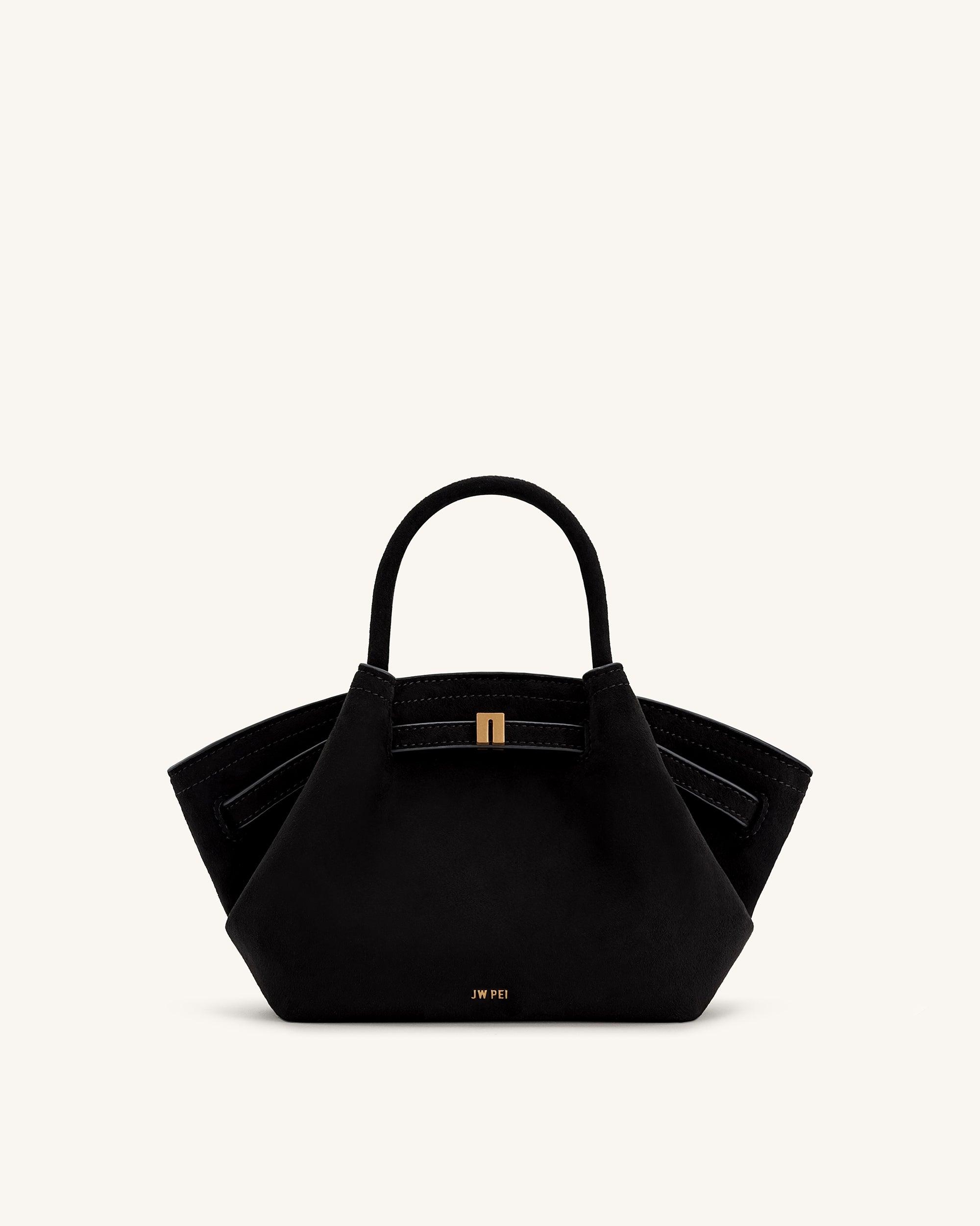 Hana Mini Faux Suede Tote Bag - Black – JW PEI LATAM