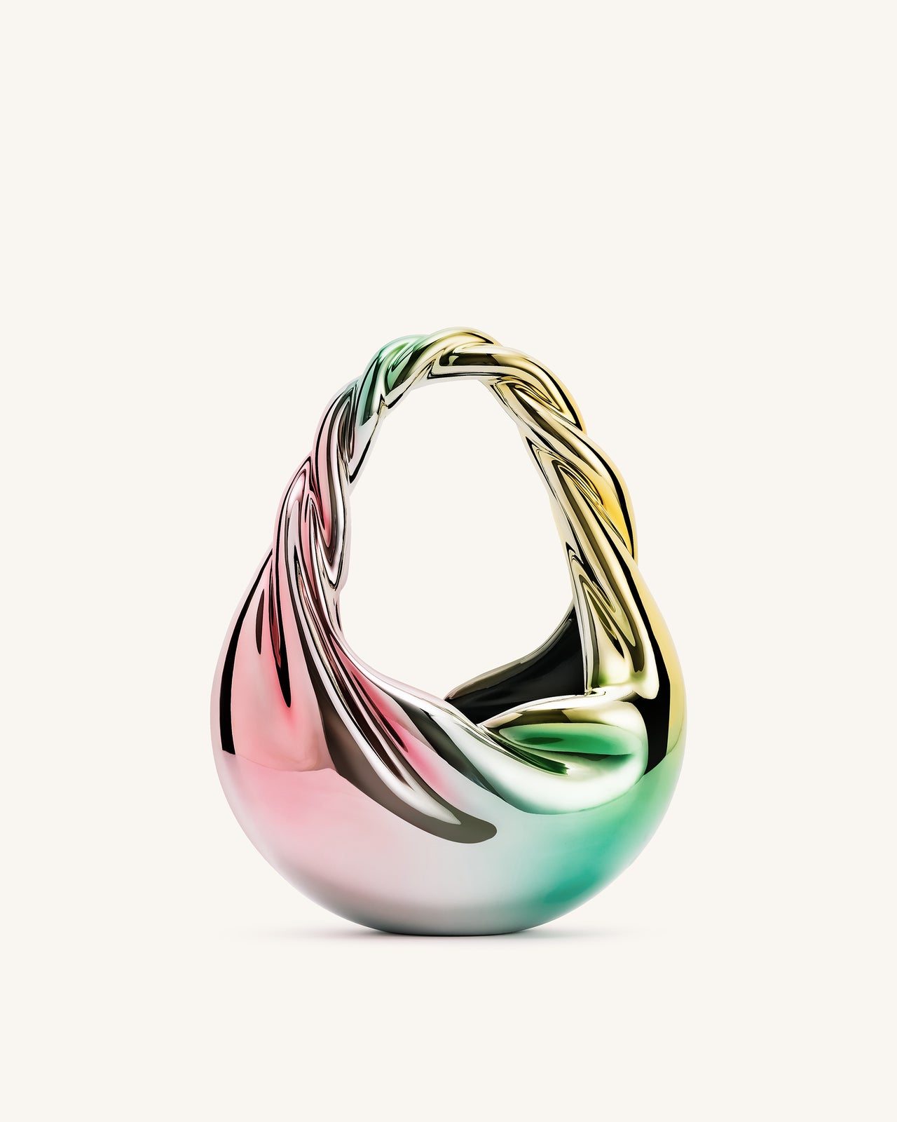 Willow Twist Crescent Top Handle Bag - Multicolor