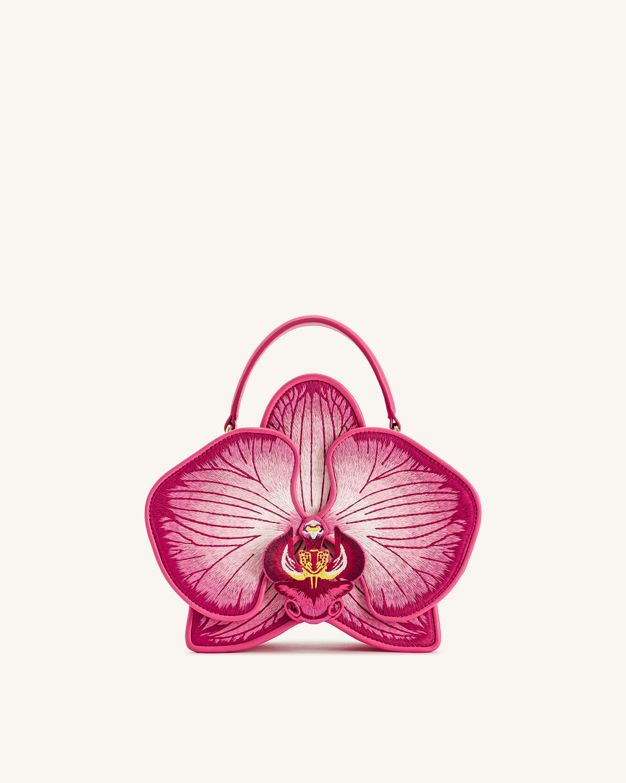 Flora Orchid Shaped Top Hand Bag - Pink