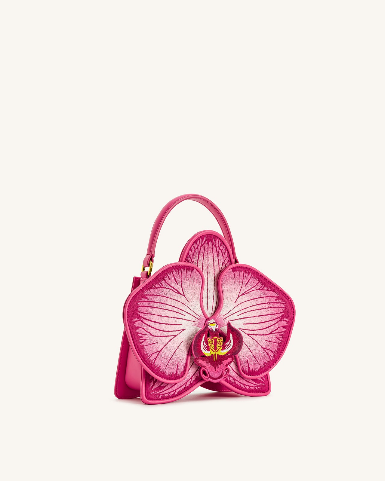 Flora Orchid Shaped Top Hand Bag - Pink