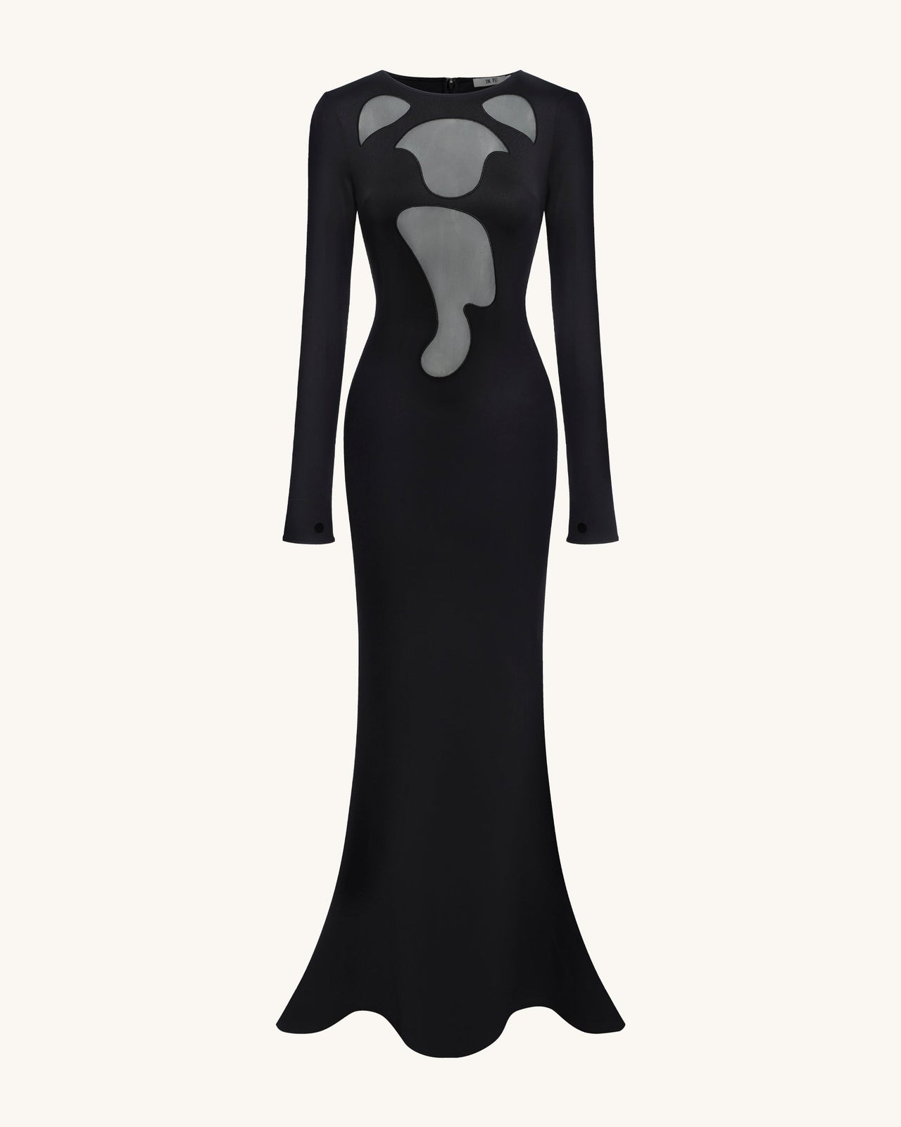 Ava Cutout Bodycon Gown - Black