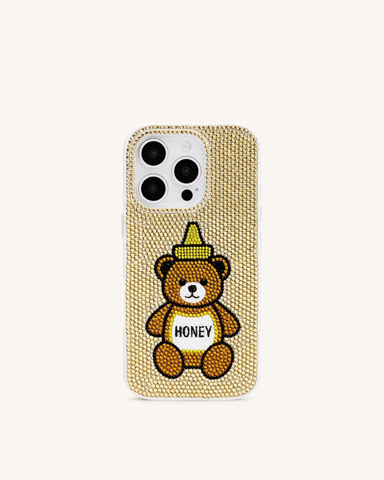 Honey Bear Artificial Crystal Phone Case - Neutral