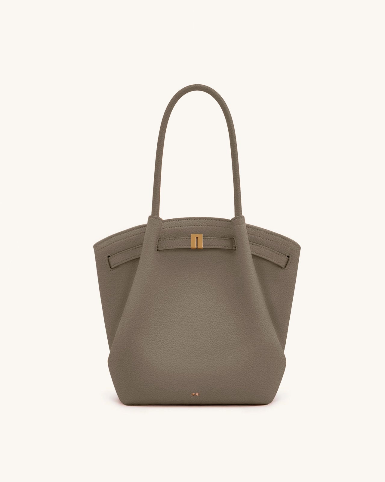 Hana Column Tote Bag - Taupe