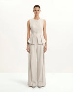 Structured Seam Round - Beige