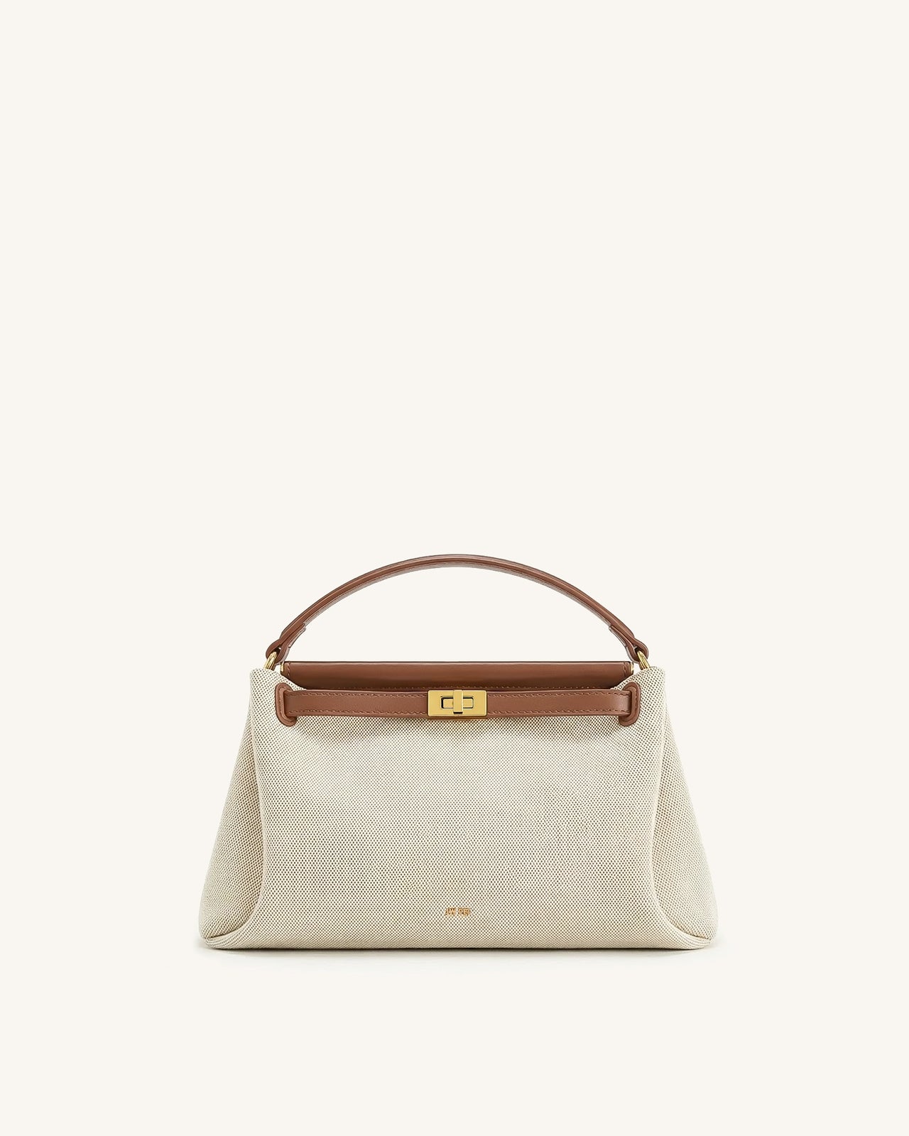 Carmen Top Handle Bag - Brown Canvas