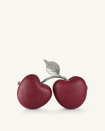 Aureline Cherry Shaped Clutch - Red