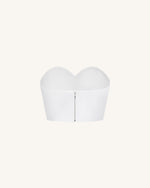 Sweetheart Bustier - White