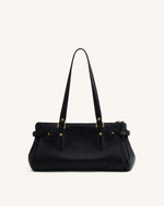 Yvette Elongated Tote Bag - Black