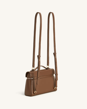 Thea Large Top Handle Bag - Mocha Brown