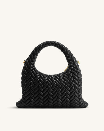 Cora Quilting Handle Bag - Black