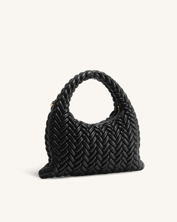Cora Quilting Handle Bag - Black