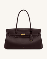 Yara Large Shoulder Bag - Dark Brown