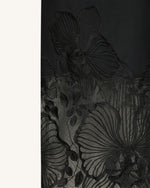 Orchid Embroidered Corset Dress - Black