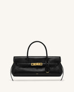 Yara Small Top Handle Shoulder Bag - Black
