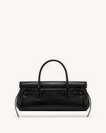 Yara Small Top Handle Shoulder Bag - Black