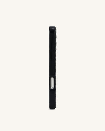 I Love Me Artificial Crystal Phone Case - Black