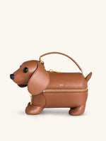 Emilia Dog-Shaped Bag - Brown