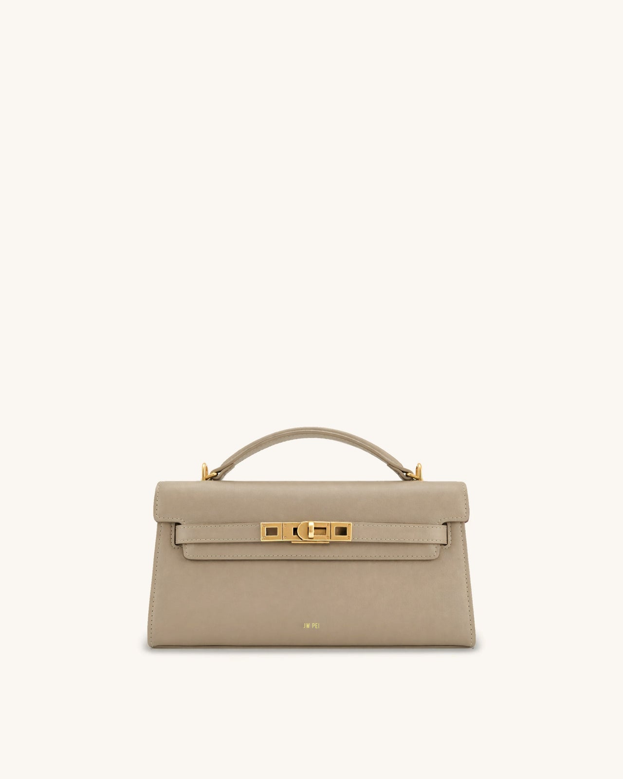 Noor Top Handle Bag - Taupe Brown