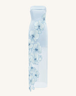 Orchid Embroidered Dress - Light Blue