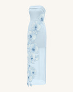 Orchid Embroidered Dress - Light Blue