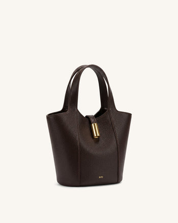 Bella Bucket Bag - Dark Brown