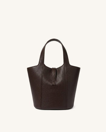 Bella Bucket Bag - Dark Brown
