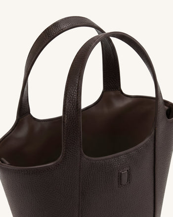 Bella Bucket Bag - Dark Brown