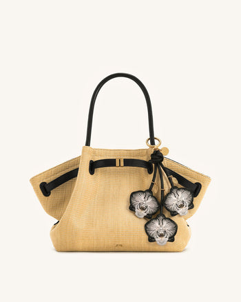 Orchid Bag Charm - Black