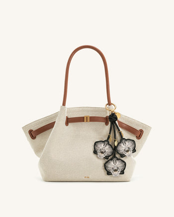 Orchid Bag Charm - Black