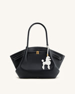 Poodle Bag Charm - White