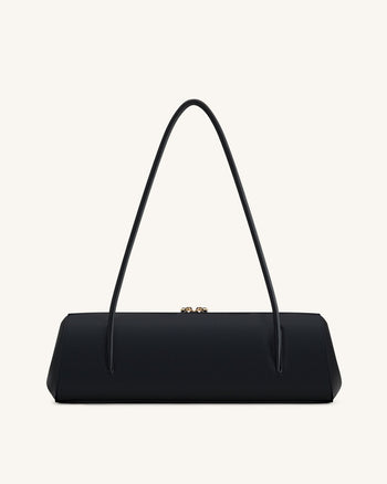Nova Minimalist Shoulder Bag - Jet Black
