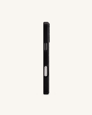 Olive Martini Artificial Crystal Phone Case - Black