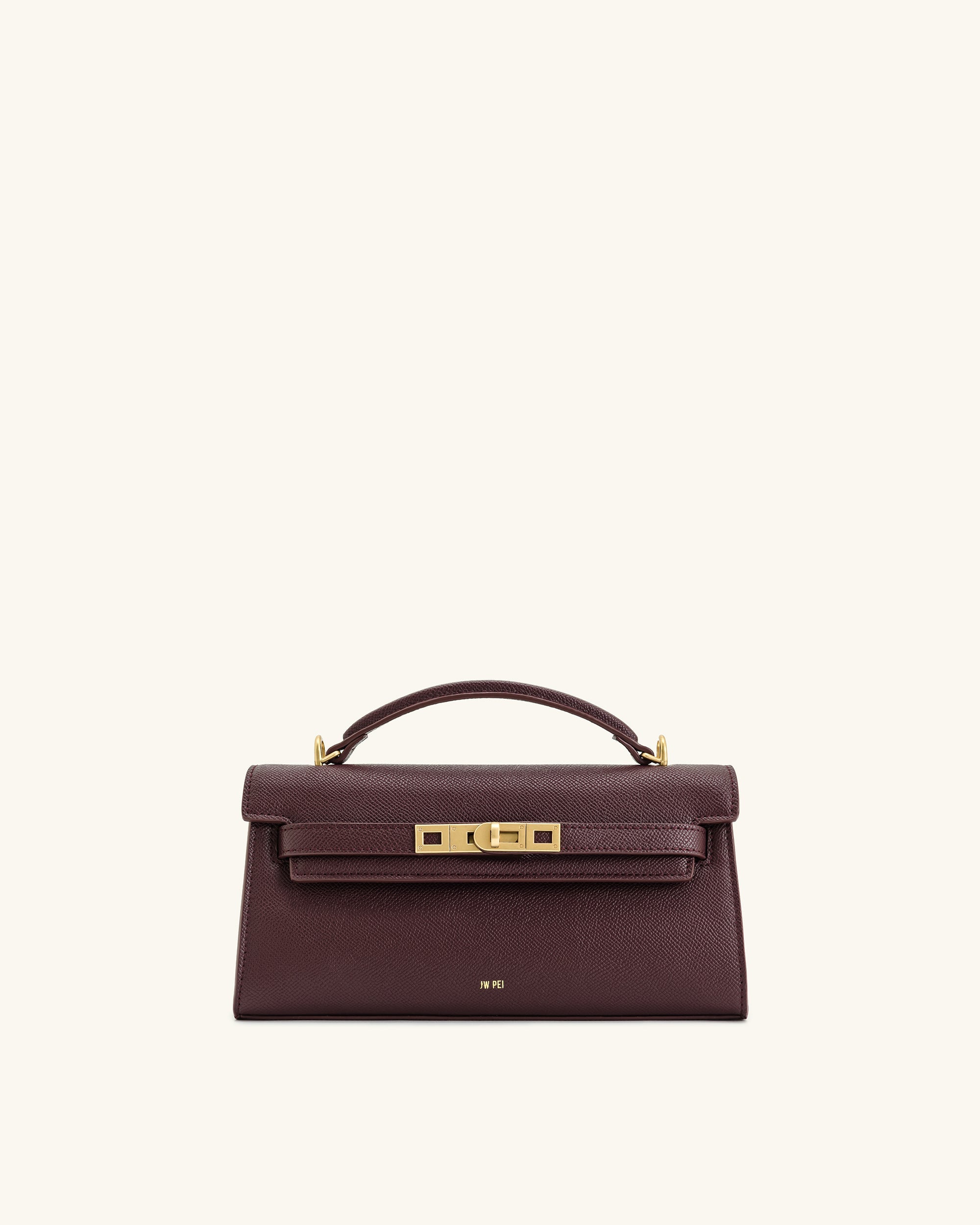 Noor Top Handle Bag - Deep Burgundy - JW PEI LATAM