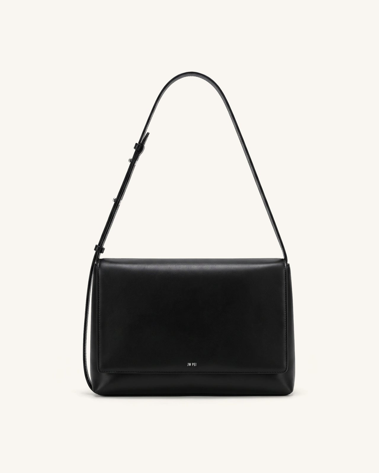 Isolde Flap Shoulder Bag - Black