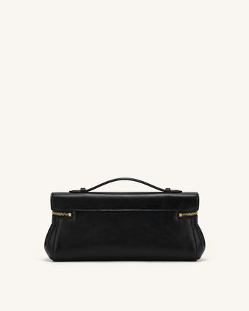 Thea East-West Top Handle Bag - Black