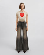 The Shrunken Faded Love T-shirt  - Dirty Oat