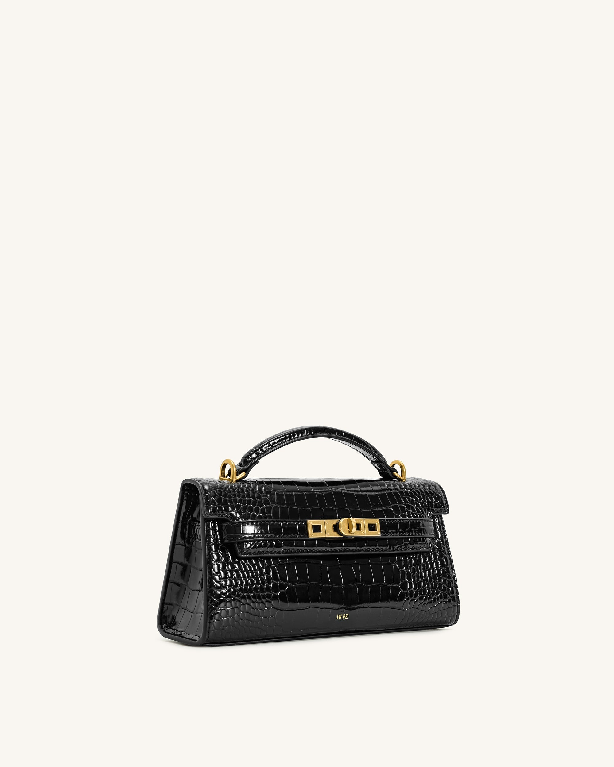 BAGURO バグロ Noor Top Handle Bag - Black Croc – JW PEI LATAM