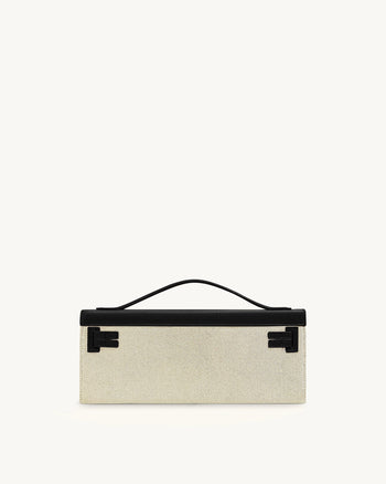 Bria Structured Top Handle Bag - Black Canvas