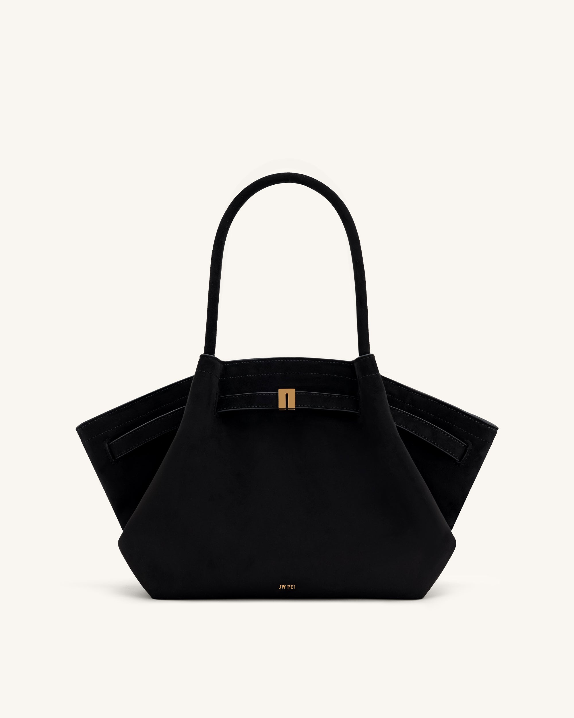 Hana Medium Faux Suede Tote Bag - Black – JW PEI LATAM