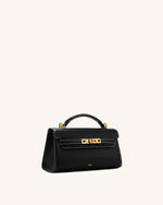 Noor Top Handle Bag - Ink Black