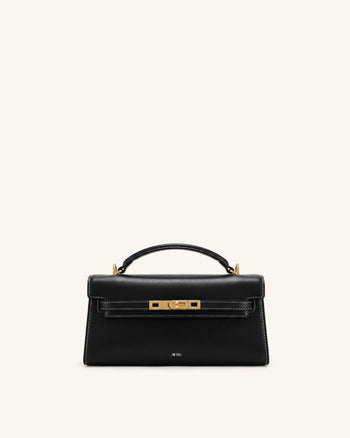 Noor Top Handle Bag - Ink Black