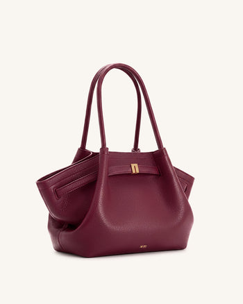 Hana Medium Tote Bag - Burgundy