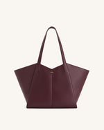 Kiana Large Capacity Tote Bag - Deep Claret