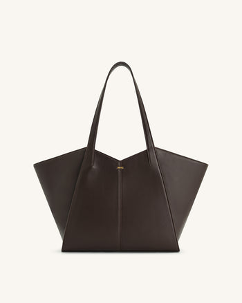 Kiana Large Capacity Tote Bag - Caramel