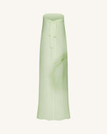 Watercolor Floral Print Strapless Maxi Dress - Green