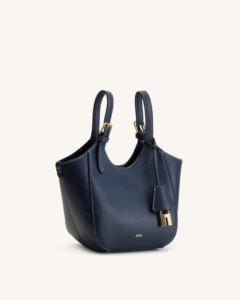 Ines Padlock Tote Bag - Navy