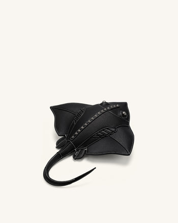 Odelle Manta Ray Crossbody Bag - Black