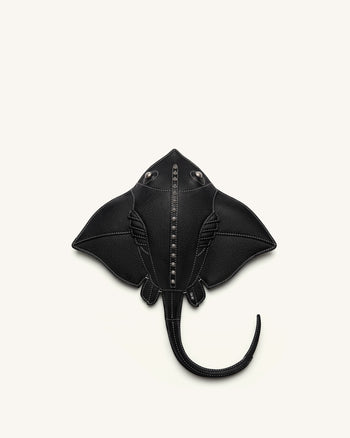 Odelle Manta Ray Crossbody Bag - Black