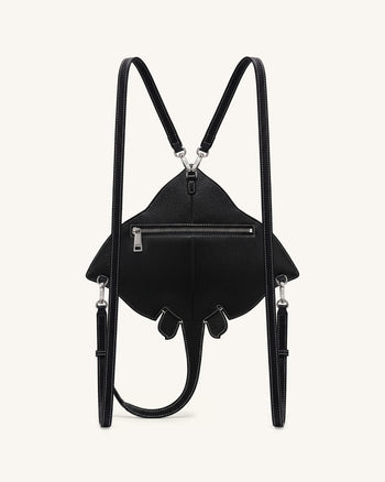Odelle Manta Ray Crossbody Bag - Black