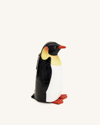 Pia Penguin Crossbody Bag - Black/White